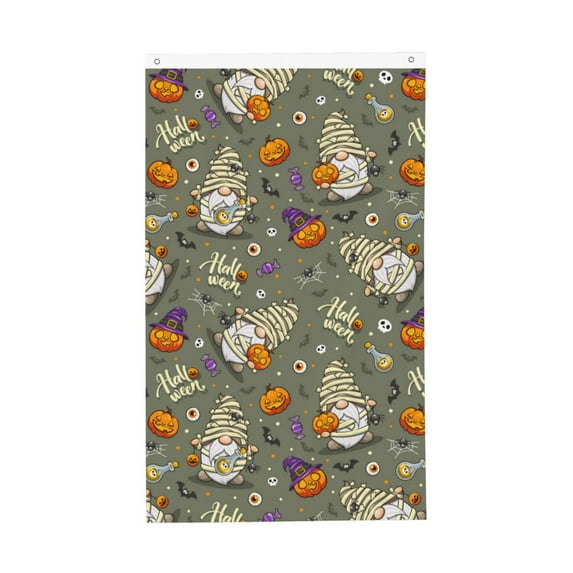 Halloween Flag, pumpkin halloween gnome Double Sided Garden House & Yard Flag for Outside Room, Welcome Flags for Outside Yard Halloween Outdoor Indoor Decorations 3x5FTT