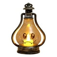 thumbnail image 1 of Halloween Flameless Candle Lights, Vintage Spooky Pumpkin Pattern Lantern for Hanging and Handheld, Ideal for Bar Home Decoration, 1 of 6