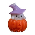 thumbnail image 1 of Halloween Flameless Candles, Cute Spooky Pumpkin Ghost Candles Flickering Wick Real Wax Halloween Candles for Gifts, 1 of 5
