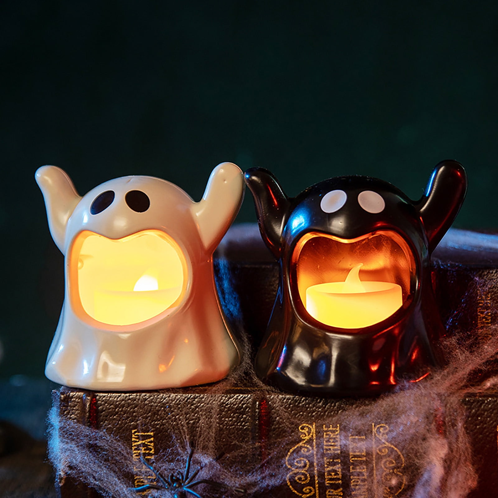 Halloween Clearance Halloween Flameless Candles Lamp Battery Operated ...