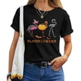 thumbnail image 1 of Halloween Flamingo Costume T-Shirt for Women – Funny Flamingoween Outfit, Cute Pink Bird Dress-Up Tee, Spooky Tropical Party Shirt, 1 of 3