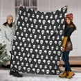 thumbnail image 1 of Halloween Flannel Blanket C Size 130 × 150Cm Polyester Blanket, Flannel Multi-color, 1 of 7