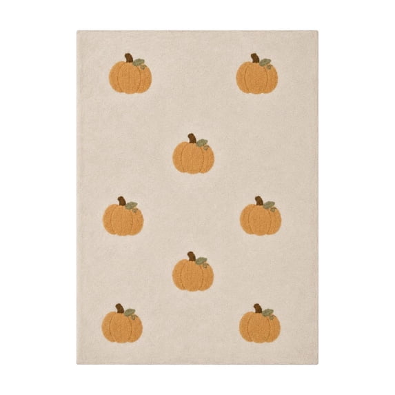 Halloween Flannel Throw Blanket 39.4x59.1 Inch - Soft Pumpkin Printed Blanket for Couch Bed Travel Living Room