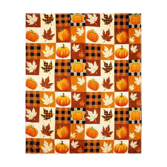 Halloween Flannel Throw Blanket Festive Printed Decorative Blanket for Sofa Couch Bed Versatile Home Decoration for Bedroom Living Room and Holiday Decor