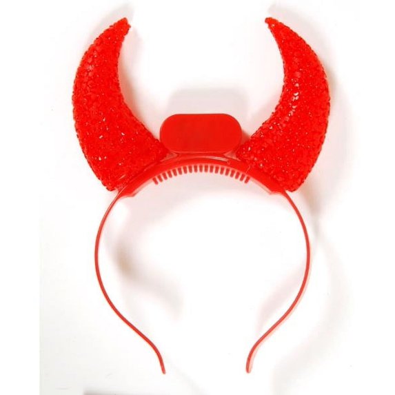 Halloween Flashing Devil Headband (Battery Included) Case Pack 24