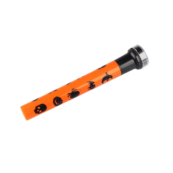 LIOOBO Projector Torch Orange Metal 3Pcs 6.0*1.1In