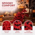 thumbnail image 1 of Halloween Fleece Blanket 51x39in Soft Flannel Throw for Couch Bed, Plush Cozy Blanket with Halloween Print, Lightweight Warm Decorations Gift by OVFUIZ, 1 of 10