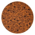 thumbnail image 1 of Halloween Floral Pumpkin Pattern Round Blanket,Comfortable Soft Flannel Throw Blanket,All Season,Warm Lightweight Blankets for Sofa Bed Couch Living Room Chair 47"x47", 1 of 5