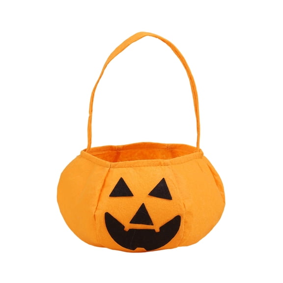 Halloween Fluorescence Basket, Candy Storage Server Bucket, Trick or Treat Woven Pumpkin Candy Bucket, Boo Spooky Baskets, Jack O Lantern Baskets for Candies Storage Gift Baskets