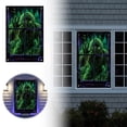 thumbnail image 1 of Halloween Fluorescent Window Banner 31.5 x 47.2 Inches Glow in Dark Window Cover with Skull Design Hanging Scary Decor for Home B, 1 of 5