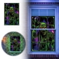 thumbnail image 1 of Halloween Fluorescent Window Banner 31.5 x 47.2 Inches Glow in Dark Window Cover with Skull Design Hanging Scary Decor for Home D, 1 of 4