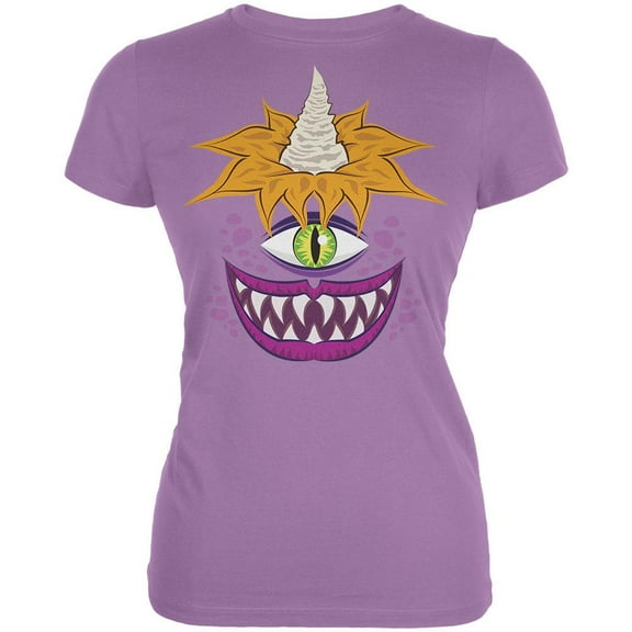 Halloween Flying Purple People Eater Juniors Soft T Shirt Dusty Violet X-LG