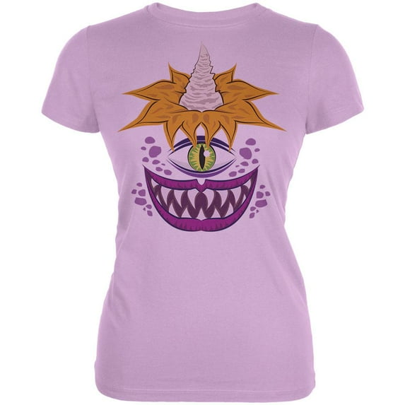 Halloween Flying Purple People Eater Lilac Juniors Soft T-Shirt - Large