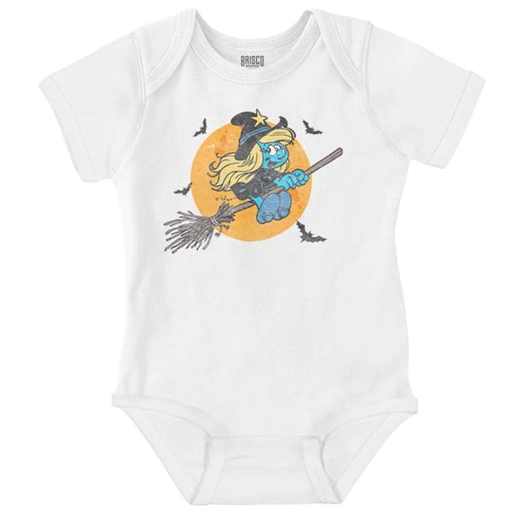 Halloween Flying Witch Smurfette Bodysuit Jumper Girls Infant Baby Brisco Brands 12M
