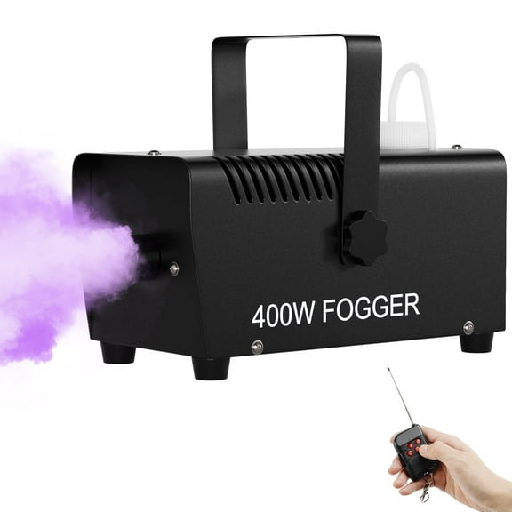 Fog Machine 400W, Wedding Smoke Machine with Wireless and Wired Remote Control for Christmas Thanksgiving Party Stage