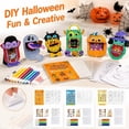 thumbnail image 1 of Halloween Folding Coloring Art Kit for Student, Halloween Toys with Watercolor Pens and Halloween Sticker Sheets, Halloween Craft Set for Kids Party Favors, Trick Or Treat Toys, 1 of 6