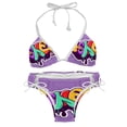 thumbnail image 1 of Halloween Font Detachable Sponge Adjustable Strap Bikini Set Two-Pack, Beach & Pool Scenes, Bikinis Swim Suits, 1 of 6