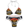 thumbnail image 1 of Halloween Font Detachable Sponge Adjustable Strap Bikini Set Two-Pack Swimsuit Swimwear for Beach Pool Party, 1 of 6