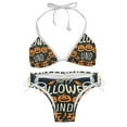thumbnail image 1 of Halloween Font Detachable Sponge Adjustable Strap Bikini Set Two-Pack Swimsuits Swimming Suits Applicable Scenes, 1 of 6