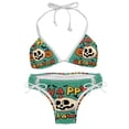 thumbnail image 1 of Halloween Font Detachable Sponge Adjustable Strap Bikini Set - Two-Pack for Beach and Pool Swimwear, 1 of 6