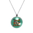 thumbnail image 1 of Halloween Font Glass Circular Pendant Necklace - Stunning Jewelry for Women, Necklaces for Every Occasion, 1 of 5