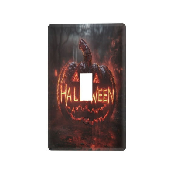 Halloween Font Light Switch Cover Switch Plate Outlet Cover Plug Cover for Electrical Outlet