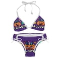 thumbnail image 1 of Halloween Font Swimsuit Women Bikini Set Two-Pack Detachable Sponge Adjustable Strap for Swimming Suits Beachwear, 1 of 6