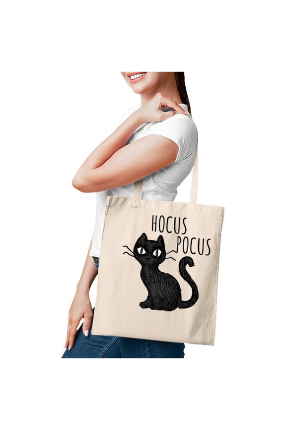 Halloween For Cat Lovers Hocus Pocus Black Cat Tote Bag