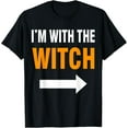 thumbnail image 1 of Halloween For Men I'm With The Witch Funny Halloween T-Shirt, 1 of 3
