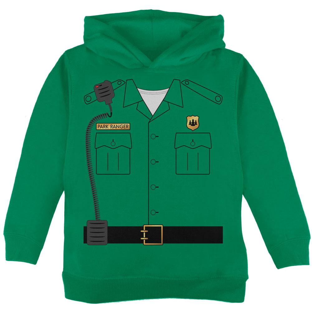 Halloween Forest Park Ranger Costume Toddler Hoodie Green 2T - Walmart.com