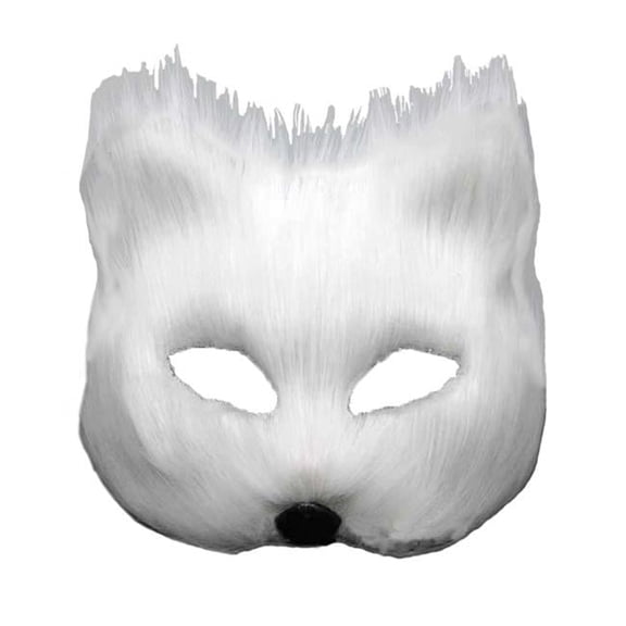 Halloween Fox Half Mask Elegant Halloween Mardi Gras Face Mask Costume Accessory