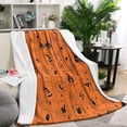 thumbnail image 1 of Halloween Framed Icons Pattern Blanket,Comfortable Soft Lamb Wool Throw Blanket,All Season,Warm Lightweight Blankets for Sofa Bed Couch Living Room Chair,40"x50", 1 of 4