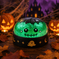 thumbnail image 1 of Halloween Frankenstein Dumpling Squishy Green Glitter Stress Relief Sensory Fidget Ball in Steamer Container, Spooky Party Favors Treat Bag Stuffers, 1 Pack, 1 of 6