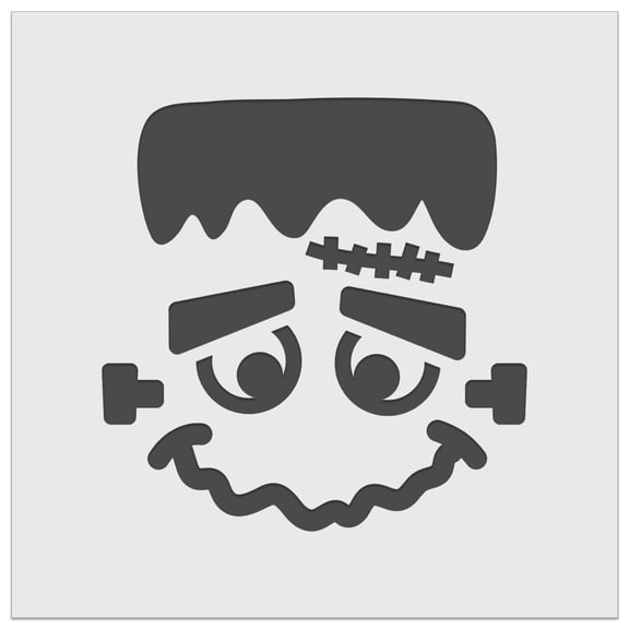 Halloween Frankenstein Face DIY Cookie Wall Craft Stencil - 4.5 Inch