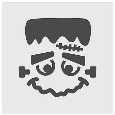 Halloween Frankenstein Face DIY Cookie Wall Craft Stencil - 5.5 Inch