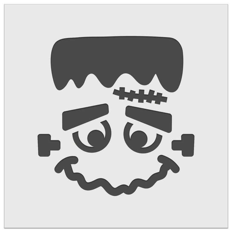 Halloween Frankenstein Face DIY Cookie Wall Craft Stencil - 5.5 Inch - Walmart.com halloween-frankenstein-face-diy-cookie-wall-craft-stencil-5-5-inch-walmart-com