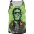 thumbnail image 1 of Halloween Frankenstein Raver Horror Movie Monster All Over Mens Tank Top Multi 2XL, 1 of 2