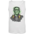 thumbnail image 1 of Halloween Frankenstein Raver Horror Movie Monster Mens Tank Top White SM, 1 of 1
