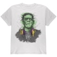 thumbnail image 1 of Halloween Frankenstein Raver Horror Movie Monster Youth T Shirt White YSM, 1 of 1
