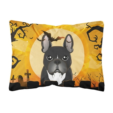 Halloween French Bulldog Fabric Decorative Pillow