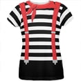 thumbnail image 1 of Halloween French Mime Costume All Over Womens T Shirt Multi MD, 1 of 2