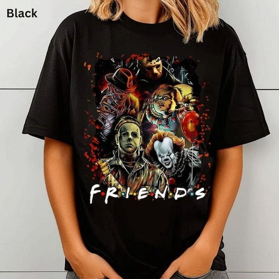 Halloween Friends Horror Characters Unisex T-Shirt