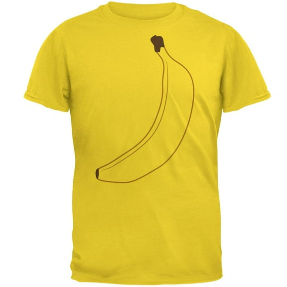 Halloween Fruit Banana Costume Mens T Shirt Yellow MD