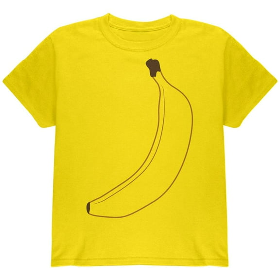 Halloween Fruit Banana Costume Youth T Shirt Yellow YLG