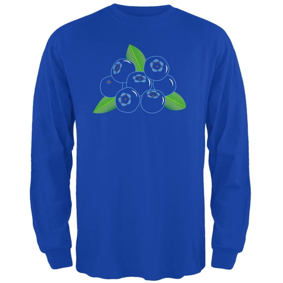 Halloween Fruit Blueberry Costume Mens Long Sleeve T Shirt