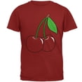 thumbnail image 1 of Halloween Fruit Cherry Costume Mens T Shirt Cardinal Red 2XL, 1 of 2