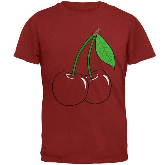 Halloween Fruit Cherry Costume Mens T Shirt Cardinal Red 3X-LG