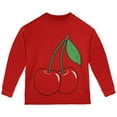 thumbnail image 1 of Halloween Fruit Cherry Costume Toddler Long Sleeve T Shirt Red 3T, 1 of 2