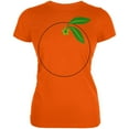 thumbnail image 1 of Halloween Fruit Orange Costume Juniors Soft T Shirt Orange LG, 1 of 2