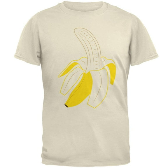 Halloween Fruit Peeled Banana Costume Mens T Shirt Natural SM